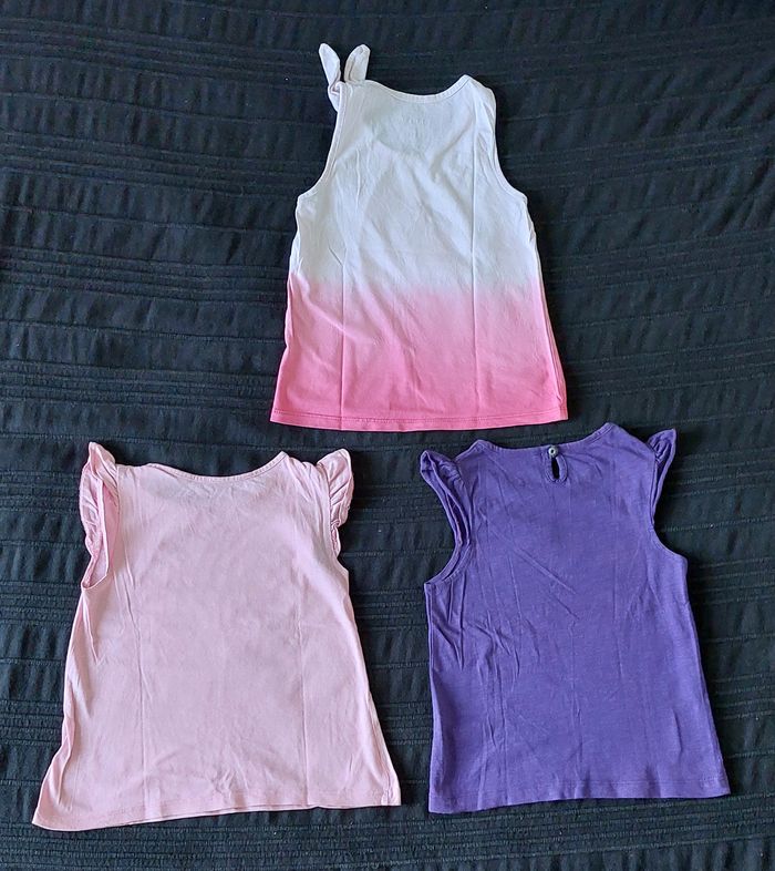 3 tee shirts sans manche - photo numéro 3