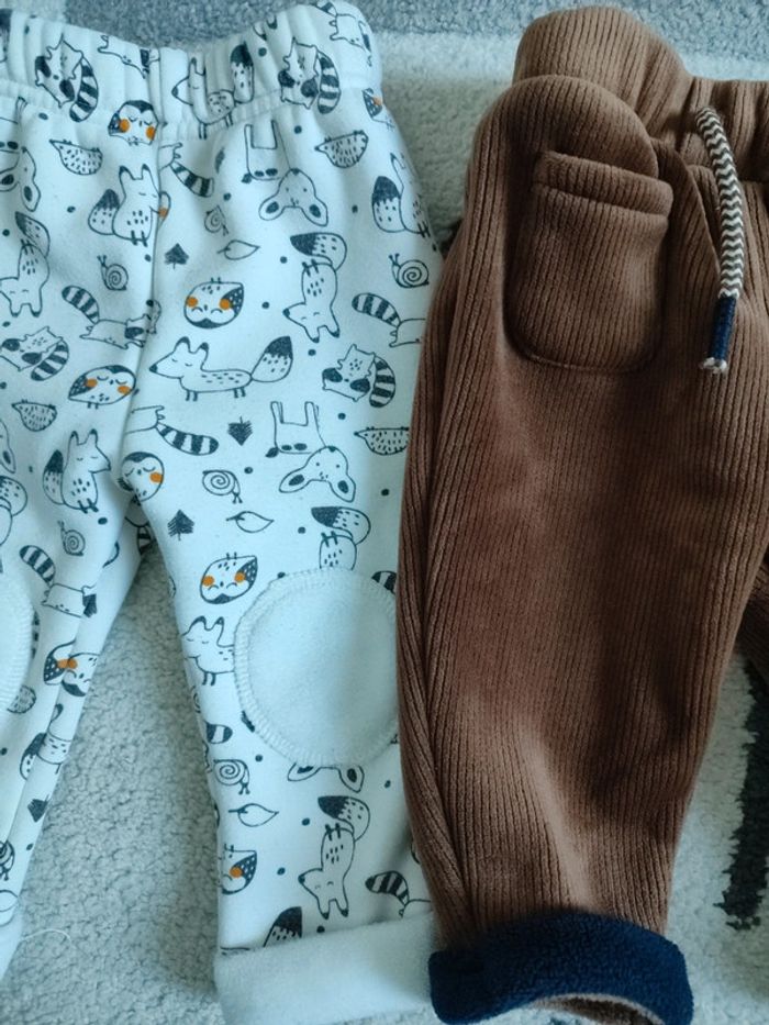 Lot pantalons chauds