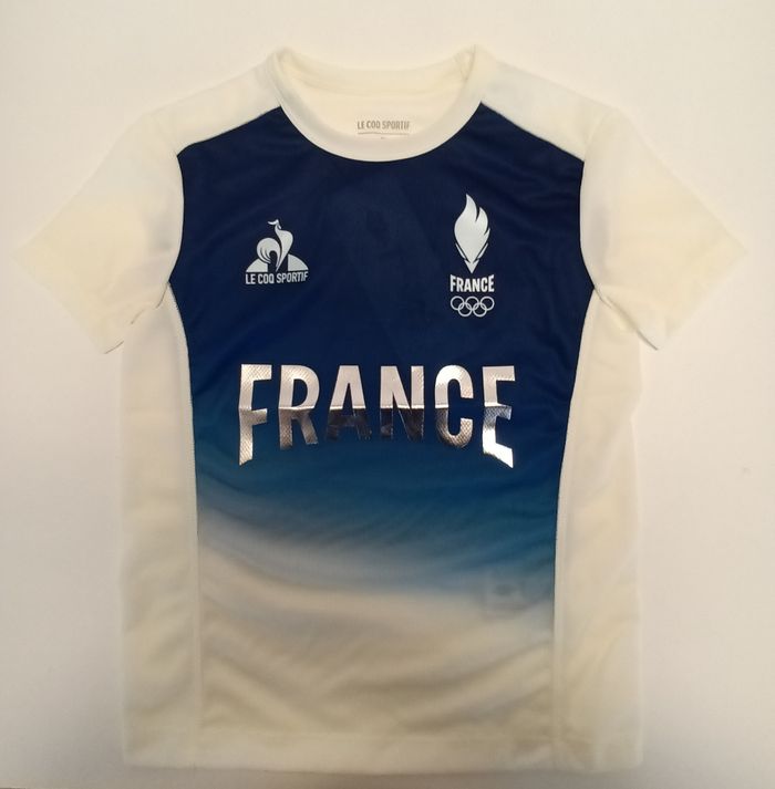 T-shirt équipe de France pour enfant JO Paris 2024 - photo numéro 2