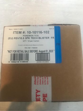 Pokemon case scellée tri pack  10.5