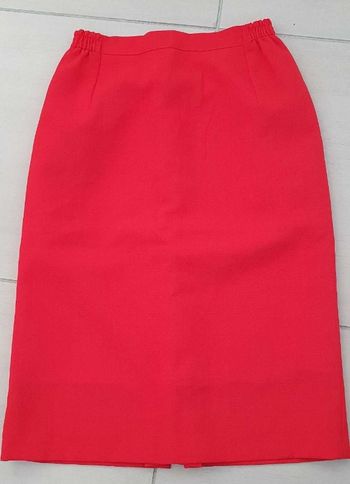 Jupe droite rouge - Taille 40