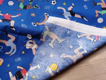 tissu coton sport 1 mètre largeur 150cm