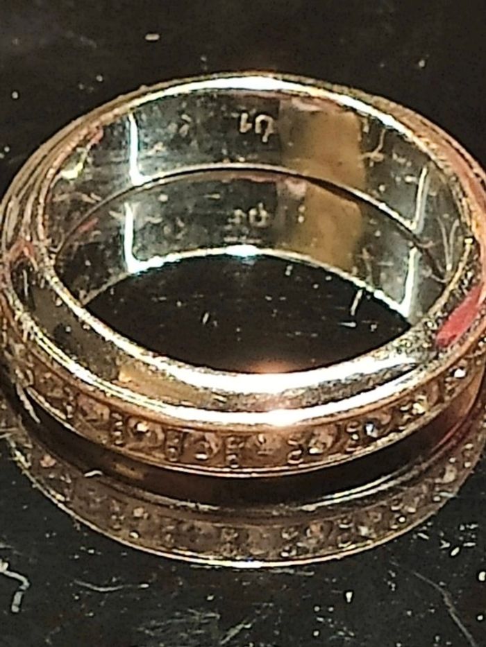 Bague 2 couleurs cristaux - photo numéro 2