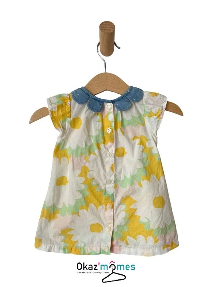 Ensemble d’été pastel robe fleur + bloomer - DPAM 3 mois (60cm) - photo numéro 3