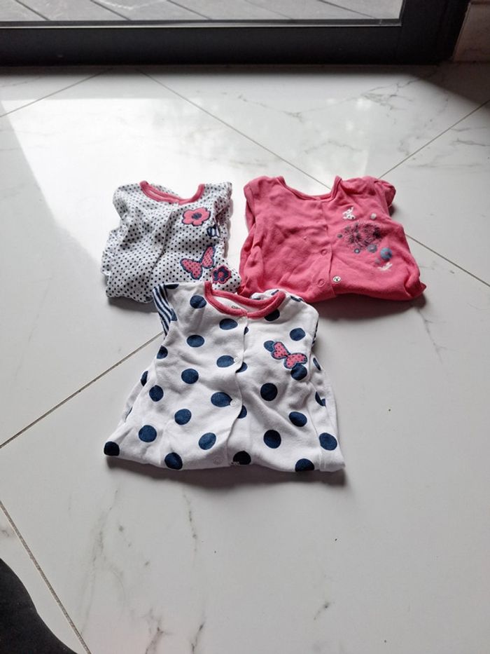 Lot 3 pyjamas coton 3 mois orchestra