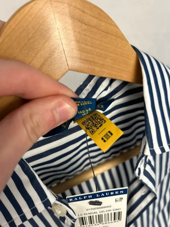 Robe chemise Ralph Lauren Fille 10ans Neuve - photo numéro 5