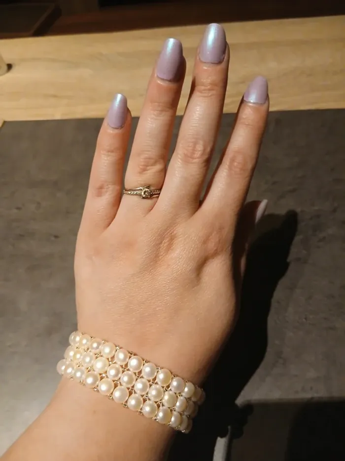 Bracelet en perle d eau douce - photo numéro 6