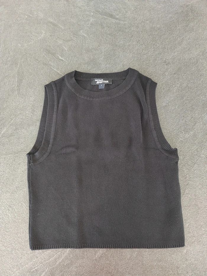 Top / débardeur noir sans manche Jennyfer Taille S Excellent état