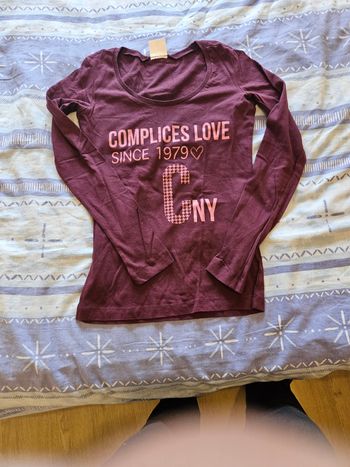 T-shirt violet complices manche longue