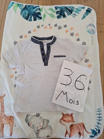 Polo blanc 3 ans