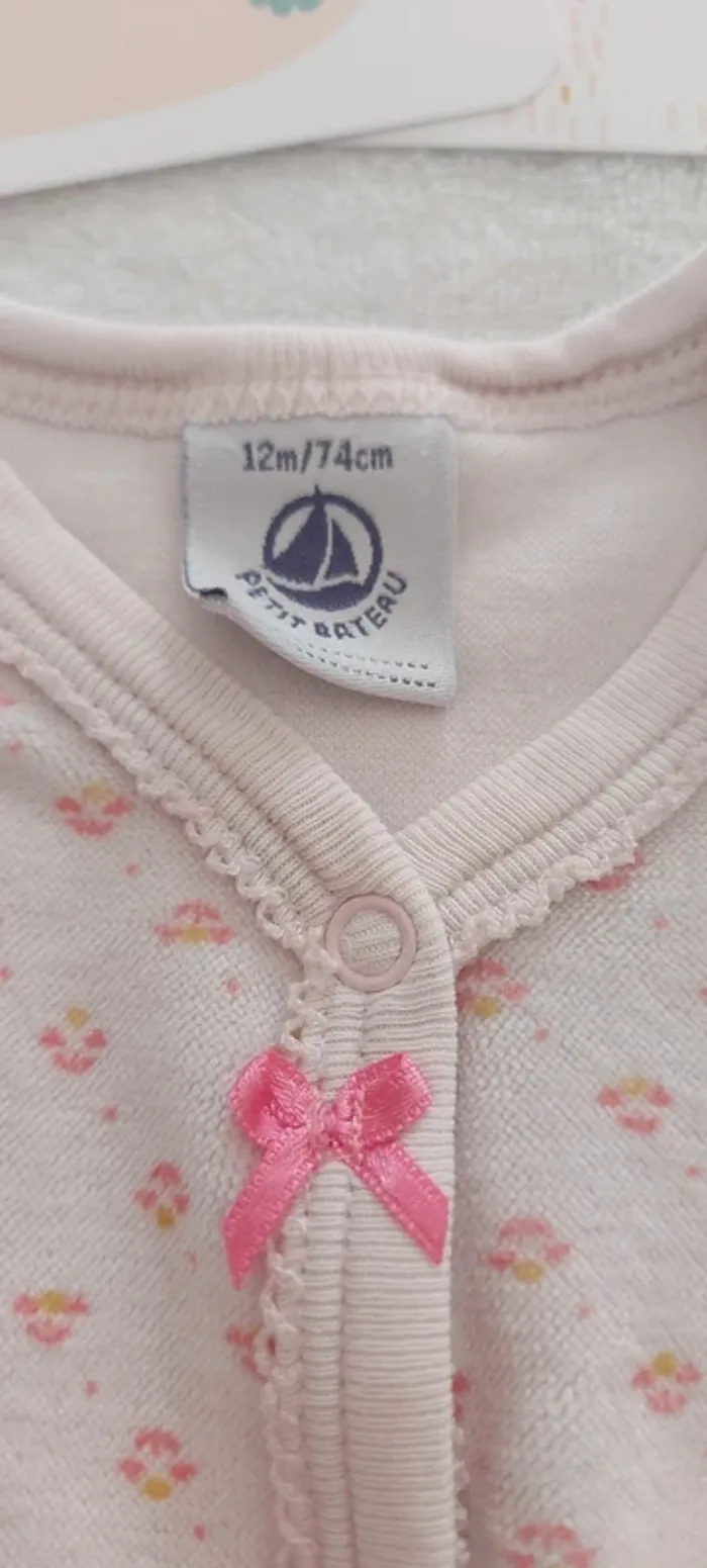 Pyjamas bébé fille 12 mois petit bateau - photo numéro 4