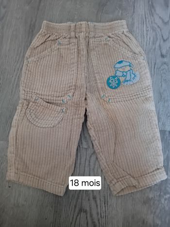Pantalon velours 18 mois 