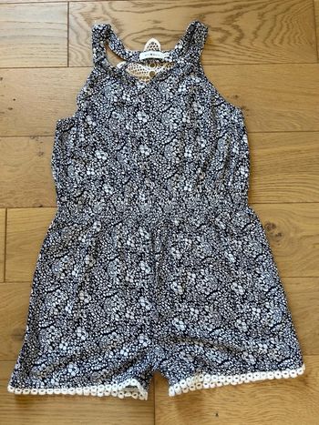 Combinaison à fleurs et broderie mini Molly 12/14 ans