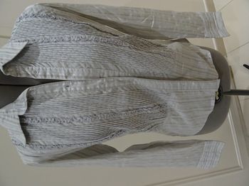 Chemisier gris à rayures fines MOrgan taille S