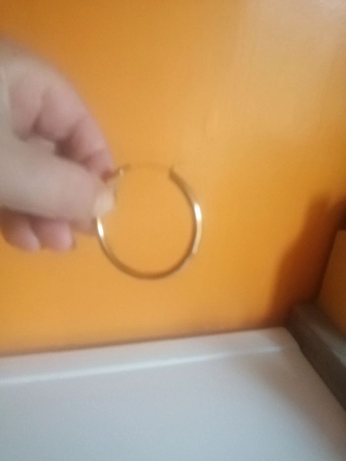 🌸Créoles dorées 50mm "Lou Yetu" 🌸 - photo numéro 3