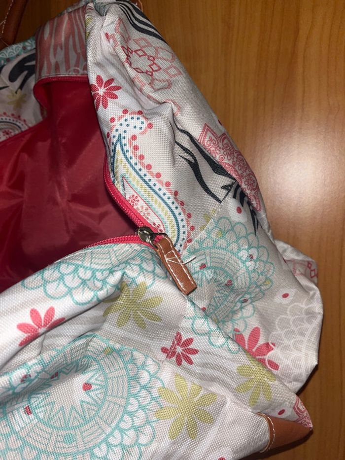 Sac à mains blanc avec motifs coloré (grand) - photo numéro 7
