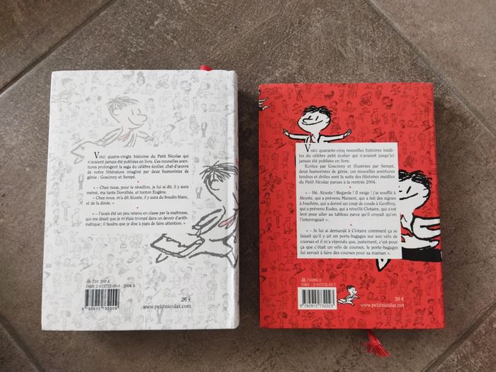 Lot de deux gros romans des histoires inédites du Petit Nicolas - photo numéro 2