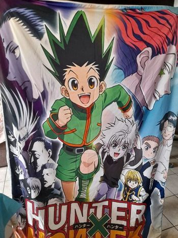 HOUSSE DE COUETTE  1 PERSONNE  HUNTER x HUNTER  + TAIE D'OREILLER (45 cm x 75 cm)