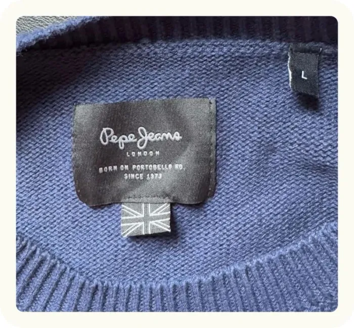 Pull drapeau grande Bretagne homme Pepe jeans Taille L - photo numéro 3