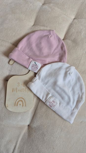 Lot de 2 bonnets