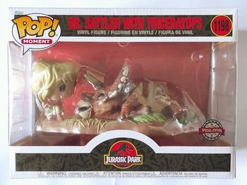Figurine Funko Pop Jurassic Park Dr Sattler with Triceratops 1198 Movie Moment