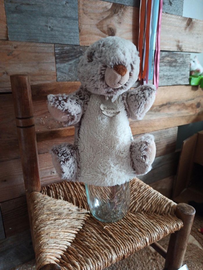 peluche marionnette marmotte histoire d'ours tbe - photo numéro 3