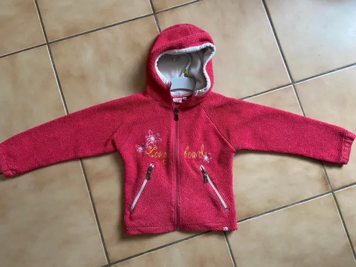 Gilet zippé 4 ans fille