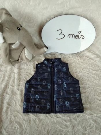 Blouson veste sans manche Garçon 3 mois Astronaute