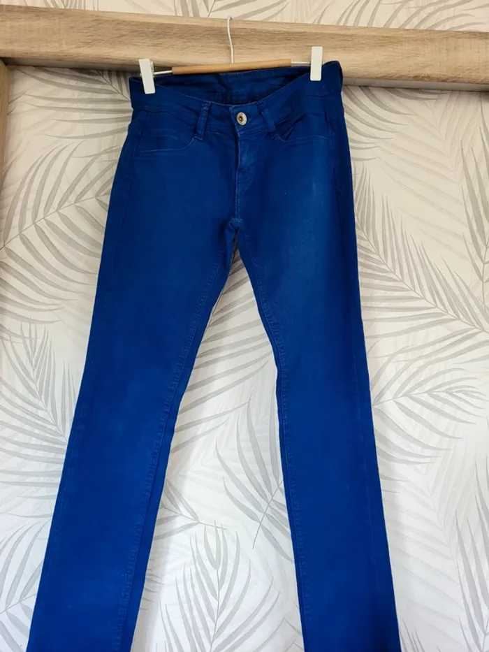 Jean slim bleu marine taille S femme - photo numéro 2