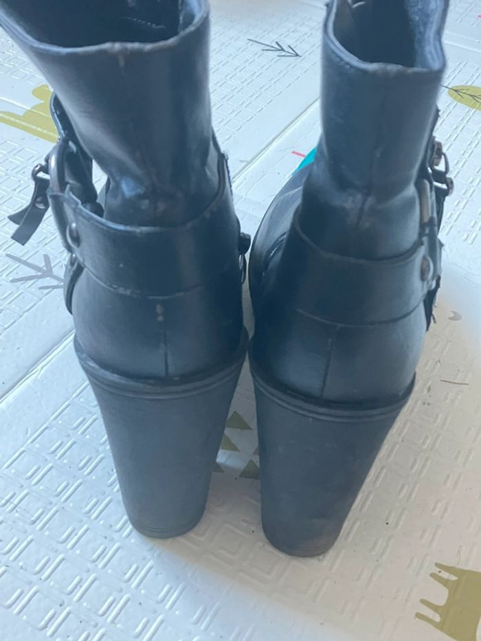 Bottines talons épais style rock chunky 40 - photo numéro 6