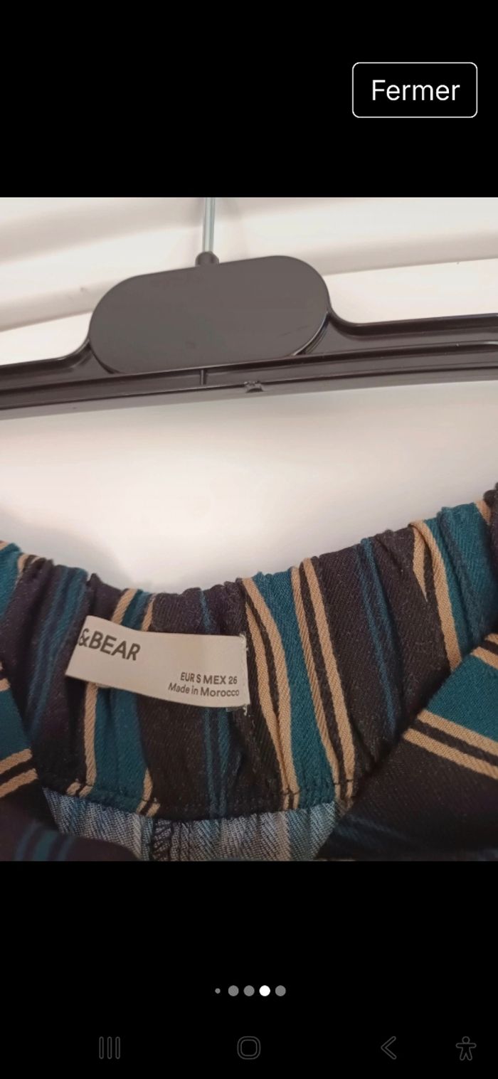 Pantalon large d'été à rayures - photo numéro 4