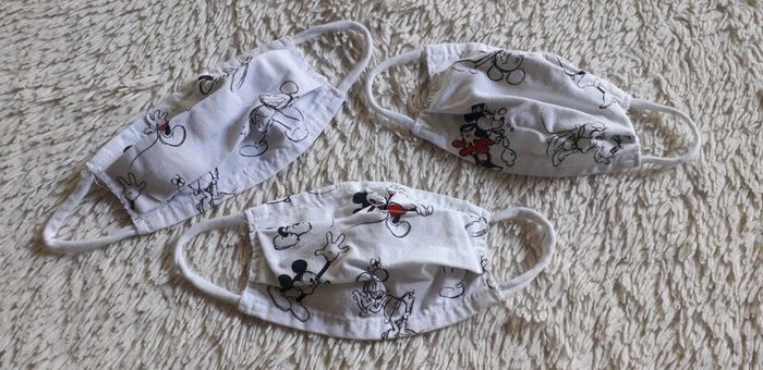 Lot de 3 masques Disney mickey minnie Enfants 18. 36 mois