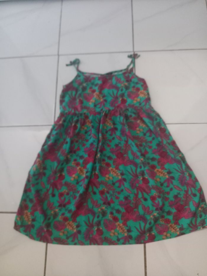 Robe d ete fille a bretelle taille 12 ans en coton marque kiabi