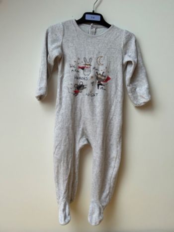 Dors bien gris clairs mixte imprimé super héros In Extenso