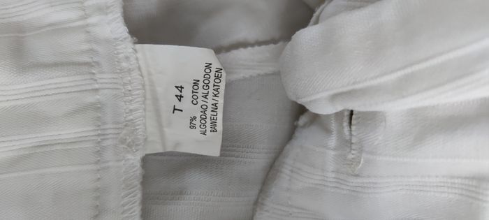 Pantalon blanc femme T44 coton stretch 🤍 - photo numéro 7