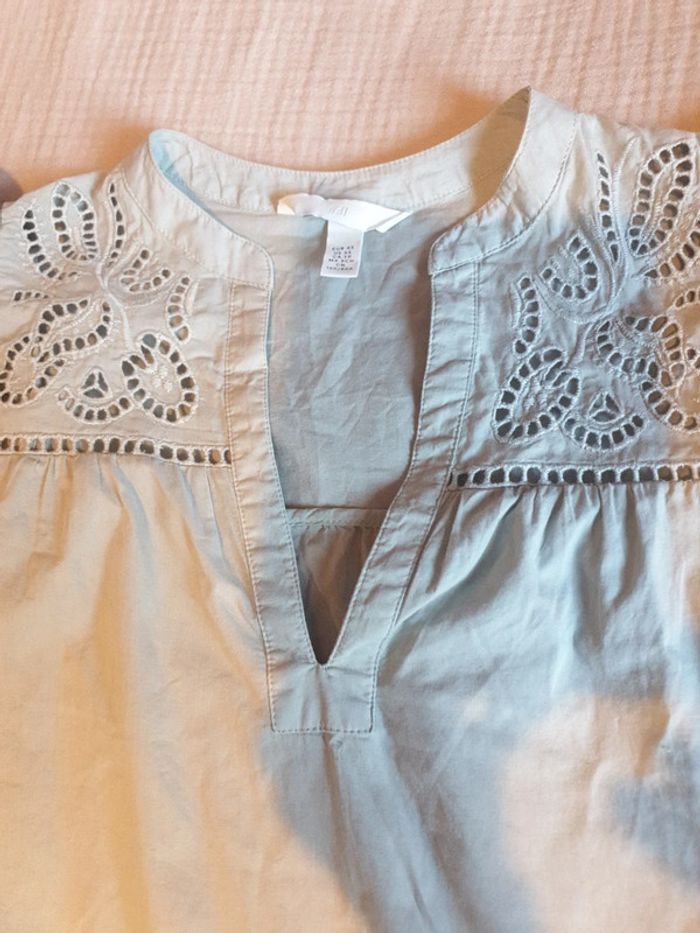 Blouse avec broderie Anglaise - photo numéro 3