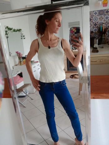 Débardeur femme M jaune clair c82