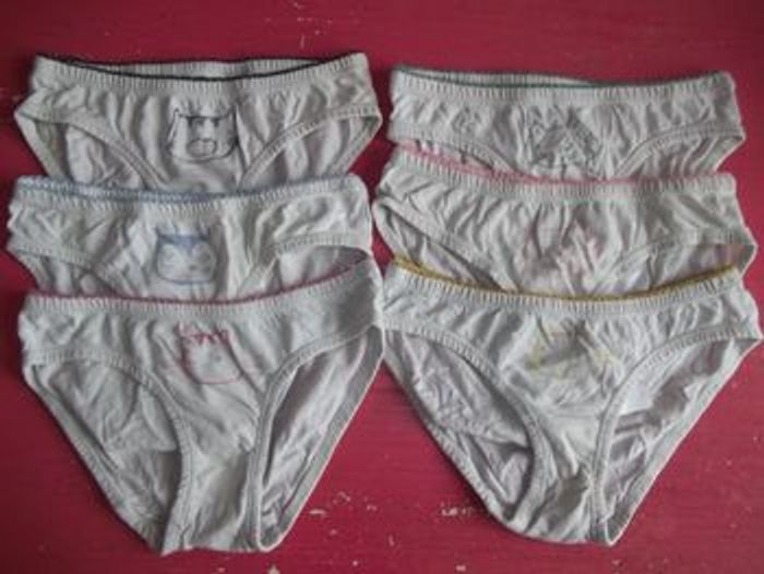 Lot 6 culottes blanches à têtes d'animaux La Redoute 114/126