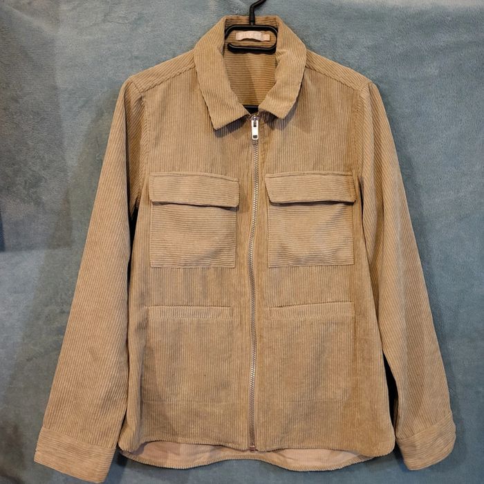 Veste / Surchemise en Velours Côtelé - Beige / Crème 🧥 Marque Pieces - Taille M