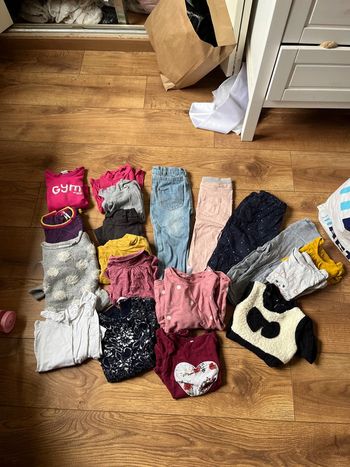 Lot 18 mois fille pantalon robe pull t shirt