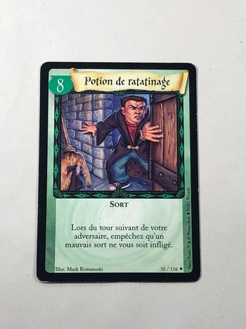 Carte harry potter potion de ratatinage
