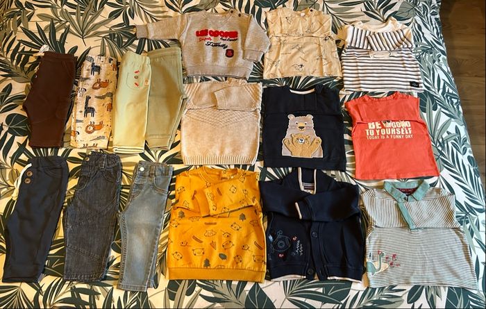 Lot de vêtements automne hiver bébé garçon 9 et 12 mois