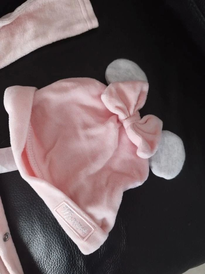 Pyjama fille Minnie + bonnet 6/9mois - photo numéro 2