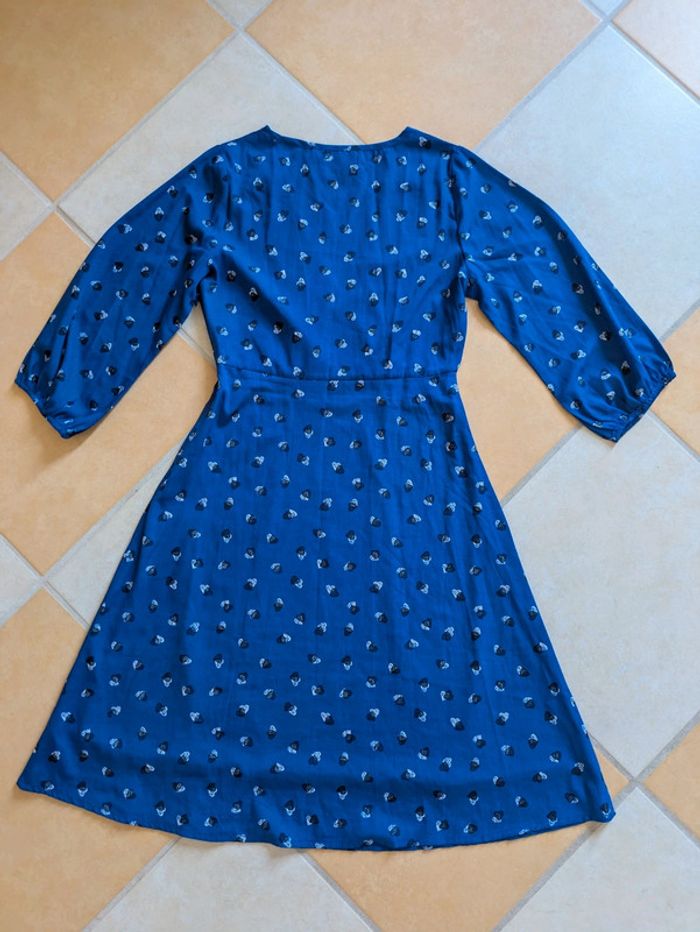 Robe été manches 3/4 3 suisses coeur XS 34 très bon état - photo numéro 4