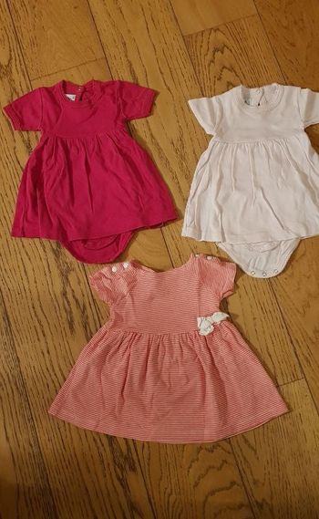 3 Robes Petit Bateau 3 mois
