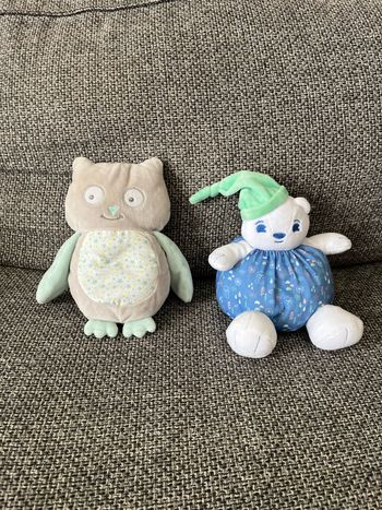 Lot de 2 peluches