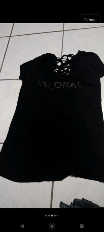 Tee-shirt dos sexy lacé Kaporal