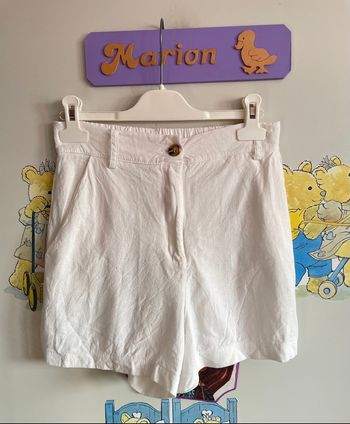 Short blanc, taille 36, boutique indépendante 