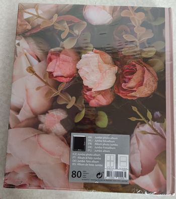 Album Photo Jumbo couverture des roses Neuf de taille 29x33 Cm, 80 Pages