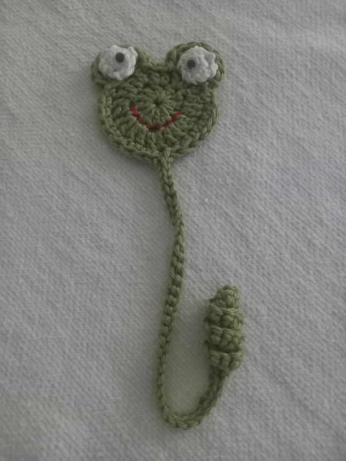 Marque pages grenouille au crochet - photo numéro 2